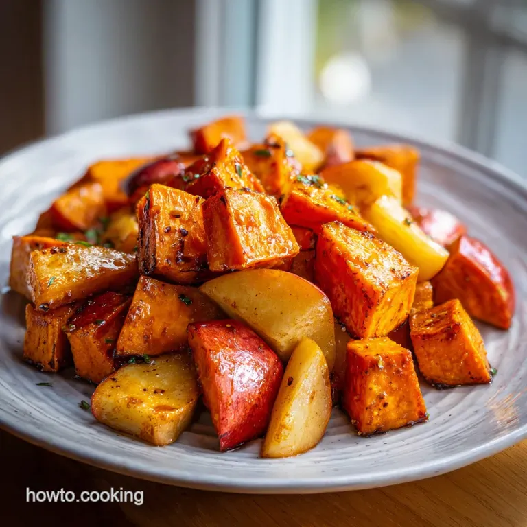 Sweet Potatoes and Apples Roast