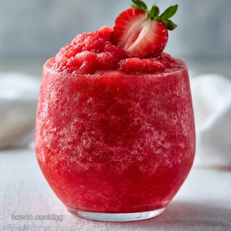 Sweet Strawberry Slushie Recipe in 10 Minutes