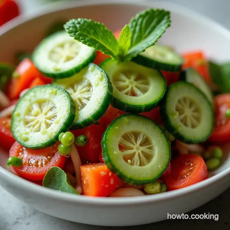 Sweet Tangy Pickled Cucumber Salad