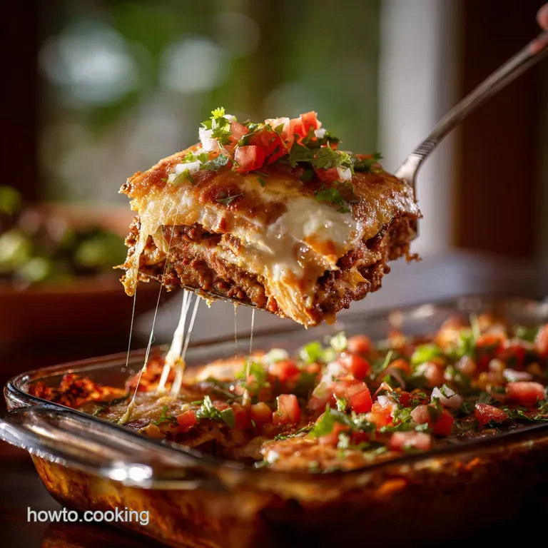 The Ultimate Fiesta Bake Taco Lasagna a Crowdpleasing Casserole presentation