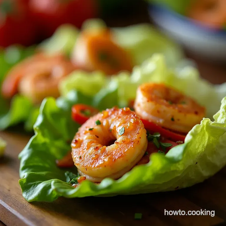 Zesty Fiesta Shrimp Lettuce Wraps Quick Fresh Guiltfree Tacos presentation