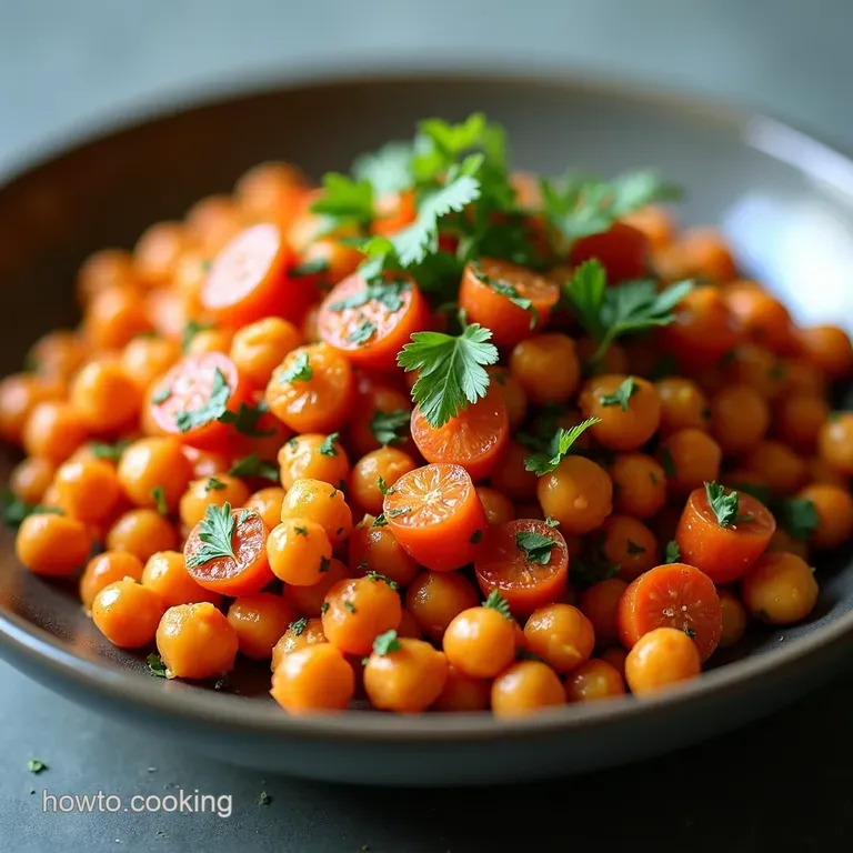 The Souks Secret Bright Tangy Moroccan Carrot and Chickpea Salad