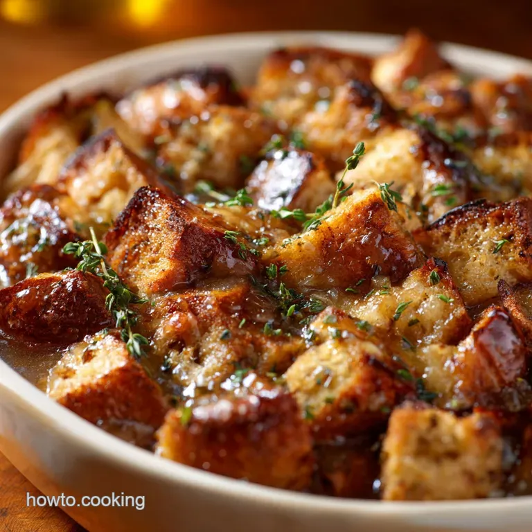 Thanksgiving Side Dish Recipes: Our Famous Cider-Glazed Sourdough Dressing