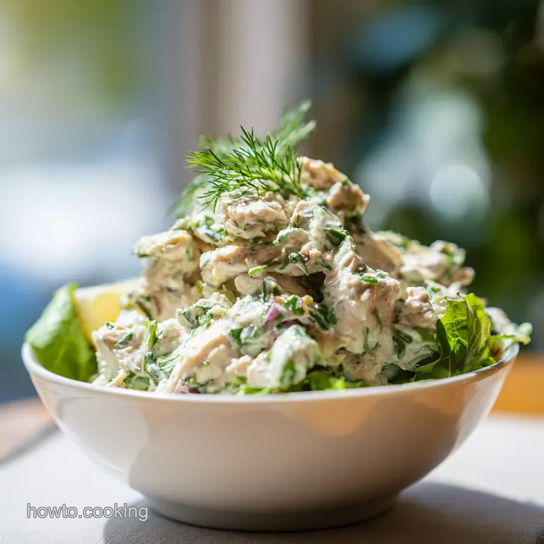 The Bright Healthy Chicken Salad Lemon Dill and Greek Yogurt