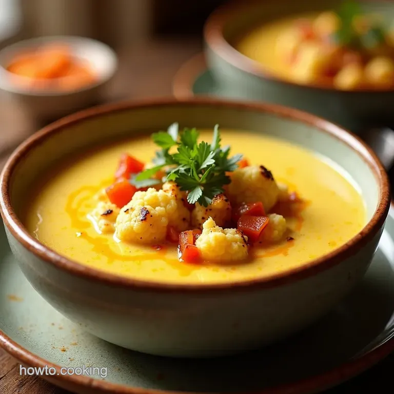 The Cheesy Comfort Blanket Ultimate Keto Loaded Cauliflower Soup presentation