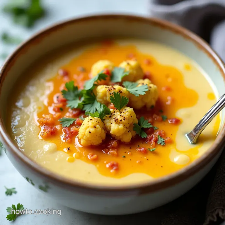 Easy Keto Loaded Cauliflower Soup The Ultimate Cheesy LowCarb Comfort