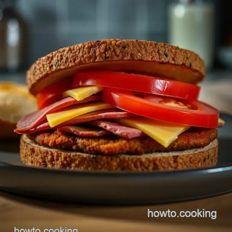 The Classic Fried Bologna Sandwich presentation