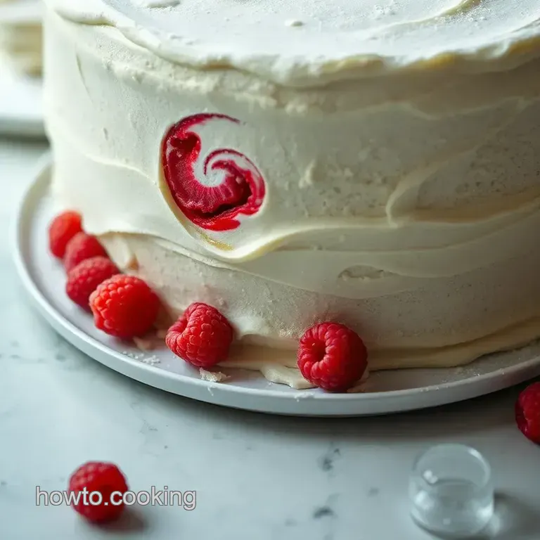 The Classic Vanilla Bean Wedding Cake presentation