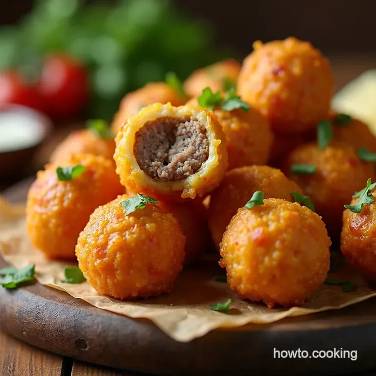 The Crackerjack Cheesy Sausage Balls Soft Savoury Snackperfect presentation
