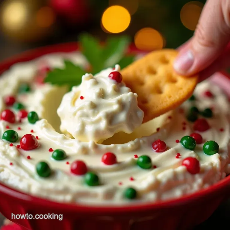 The Grinchs Heartmelting Cream Cheese Dip presentation