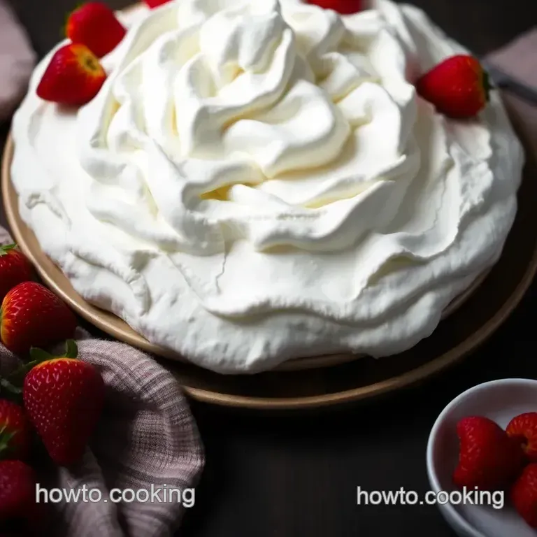 The Perfect Pavlova: Crisp Shell Fluffy Clouds presentation