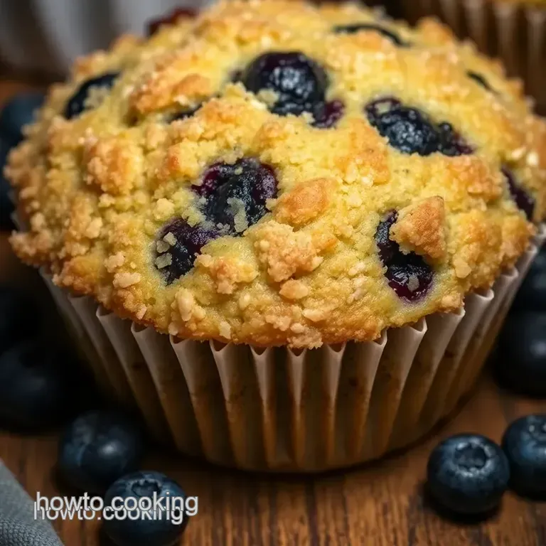 The Ultimate Blueberry Bliss Muffins (With Lemon Zest and Crumb Topping) presentation