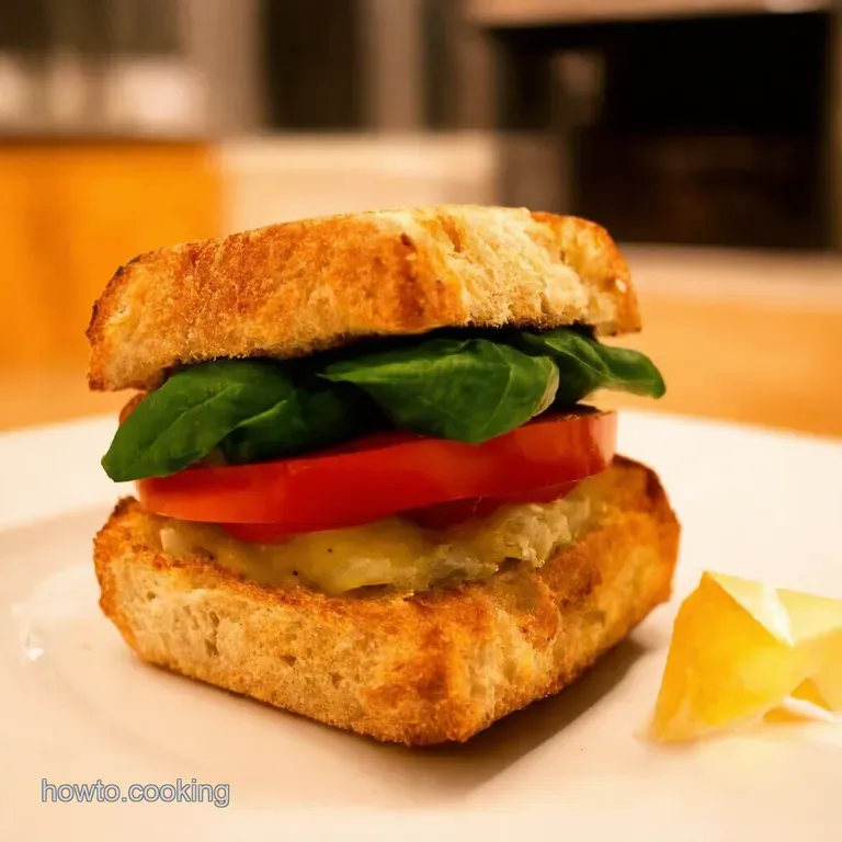 The Ultimate Caprese Sandwich presentation