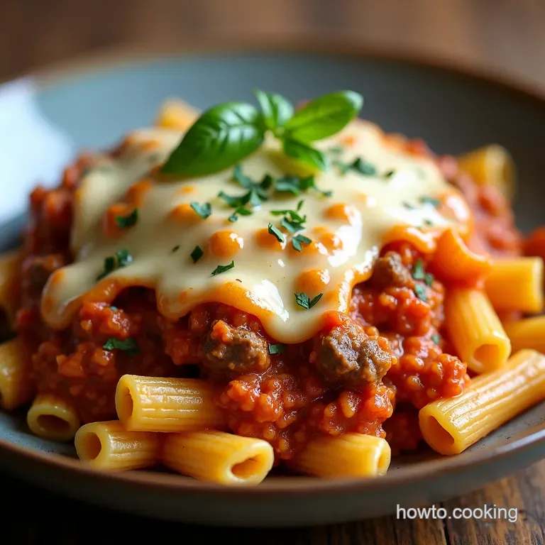 The Ultimate Cheesy Comfort Creamy Beef Mince Tomato Pasta Bake