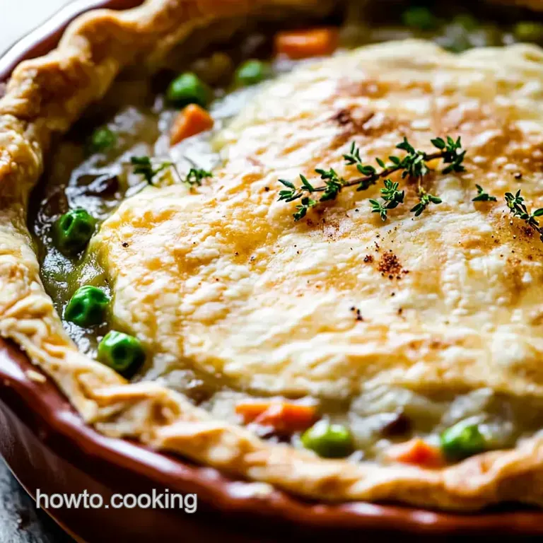 The Ultimate Comfort Chicken Pot Pie presentation