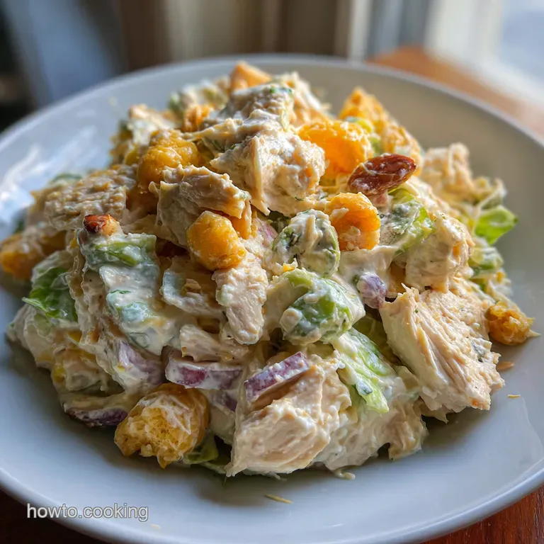 The Ultimate Creamy Chicken Salad with Grapes and Pecans presentation