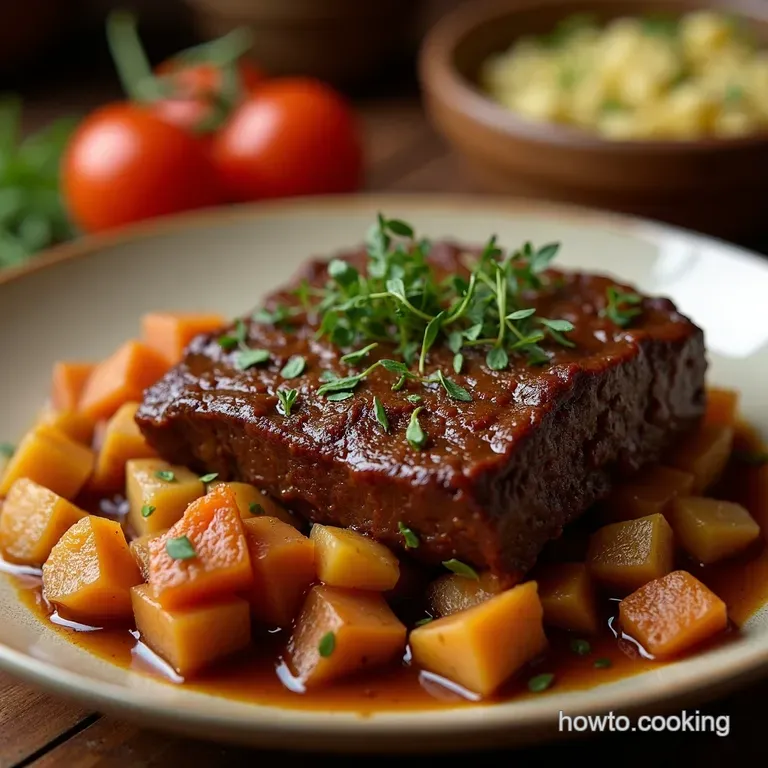 The Ultimate Crockpot Braised Beef Short Ribs FallOffTheBone Bliss presentation