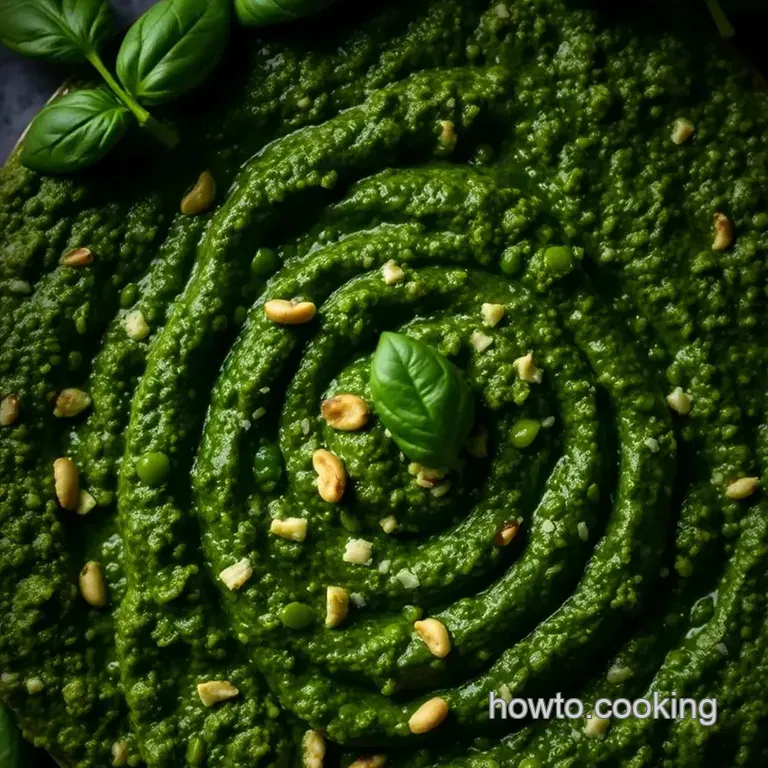 The Ultimate Fresh Basil Pesto (Genovese Style) presentation