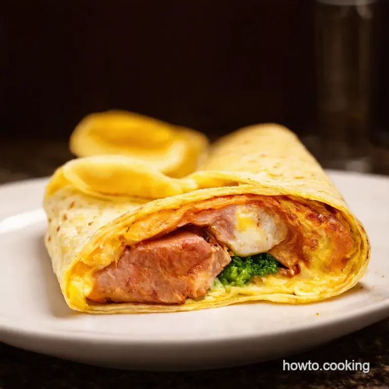 The Ultimate Full English Breakfast Wrap presentation