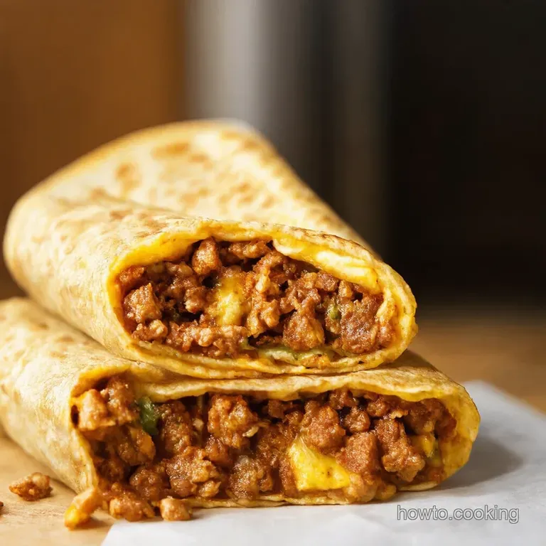 The Ultimate Homemade Mexican Crunch Wrap Supreme presentation