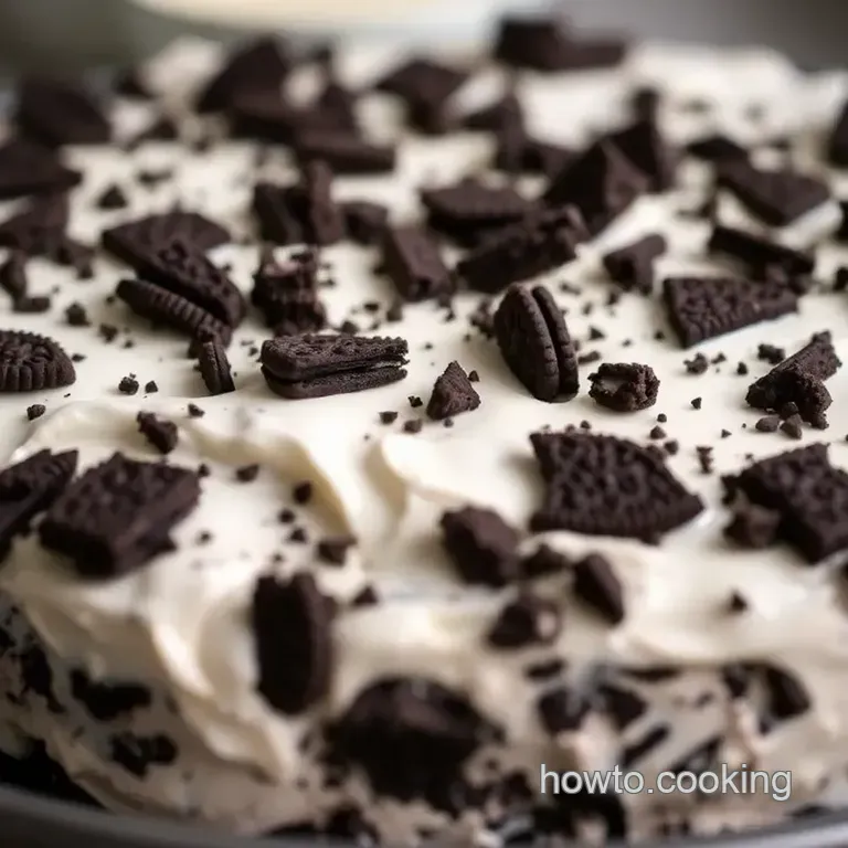 The Ultimate Oreo Ice Cream Cake presentation