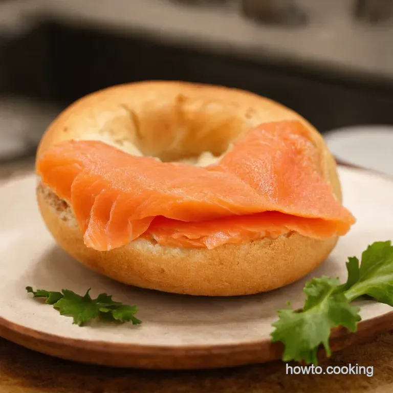 The Ultimate Smoked Salmon Bagel Schmear Supreme presentation