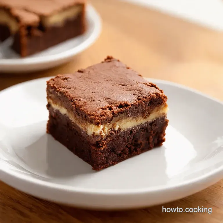 Tiramisu Dream Brownies presentation