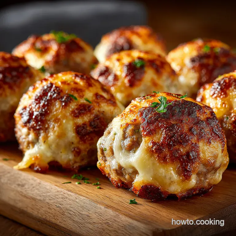 Touchdown Cheeseburger Bombs Garlic Parmesan Game Day Glory presentation