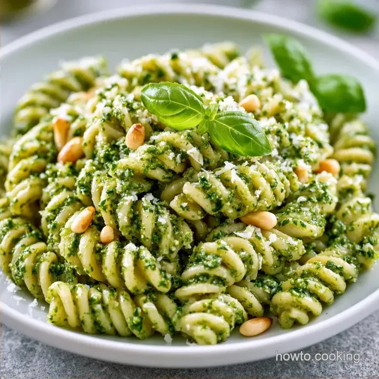 Traditional Pesto Pasta with Genovese Basil