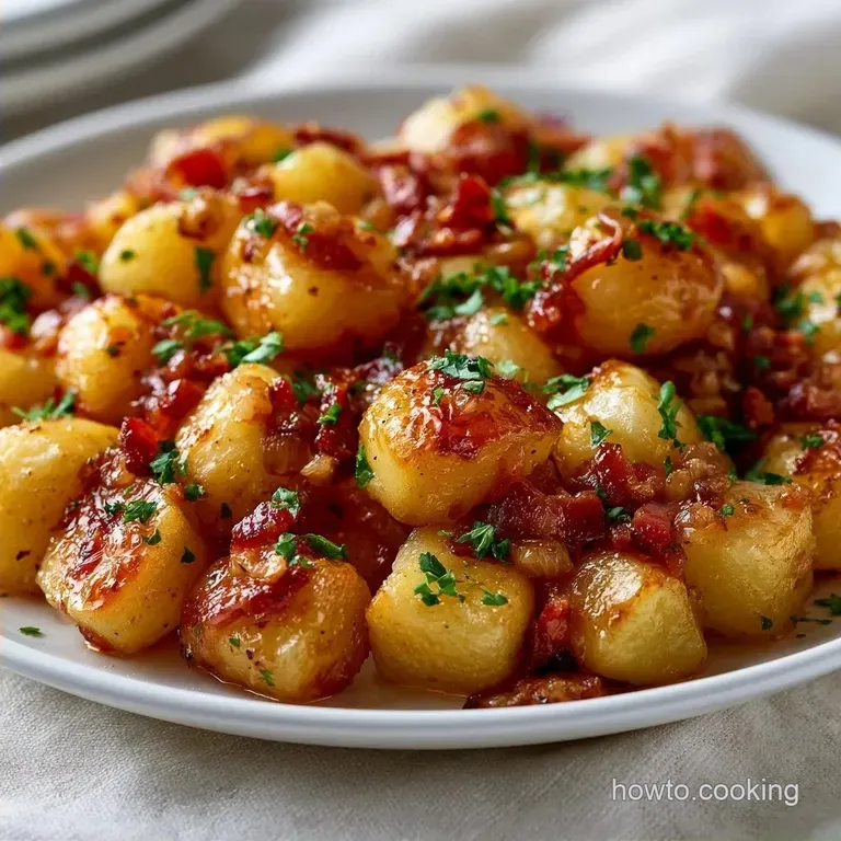 Traditional Warm Potato Salad with Bacon