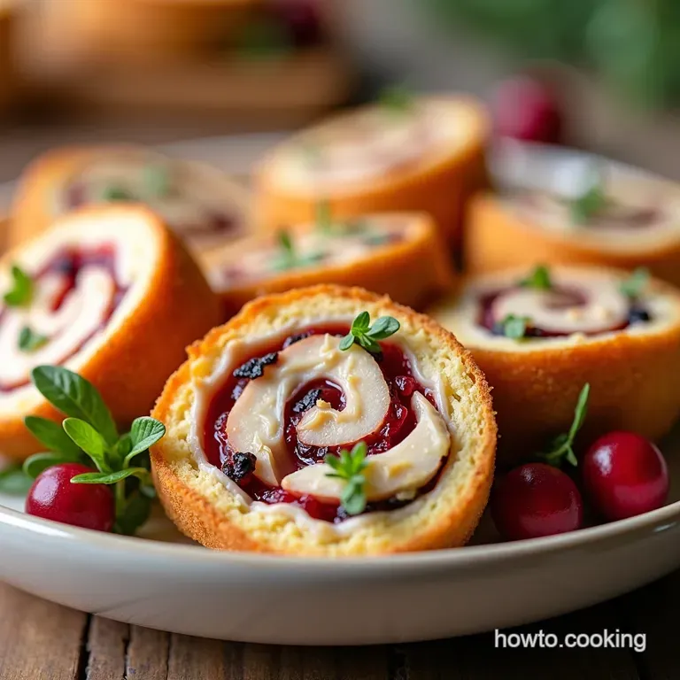 Turkey Cranberry Pinwheel Bites