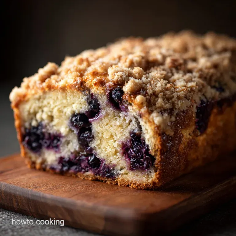 The Ultimate Blueberry Streusel Loaf Crumbly Perfection for Your Coffee Break presentation