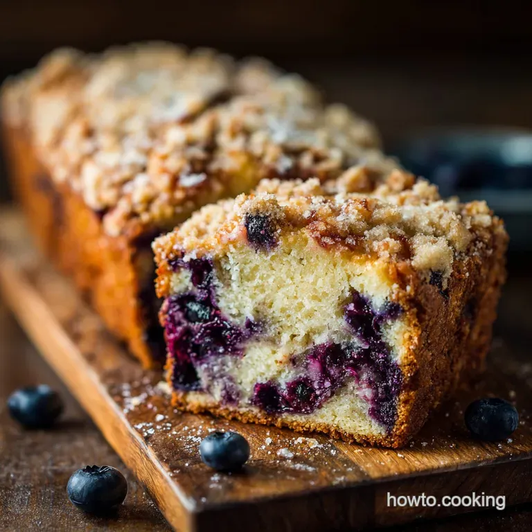 The Ultimate Blueberry Streusel Loaf Crumbly Perfection for Your Coffee Break