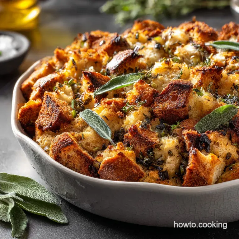 Thanksgiving Stuffing: The Ultimate Buttery Sourdough Dressing