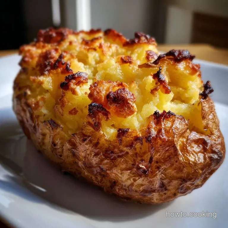 Baked Potatoes: Crispy Skin Fluffy Interior presentation