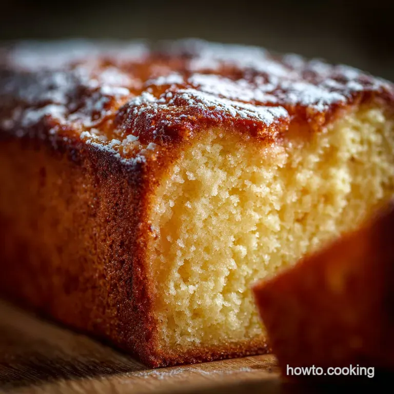 German Butter Pound Cake: Authentic R&uuml;hrkuchen Recipe presentation