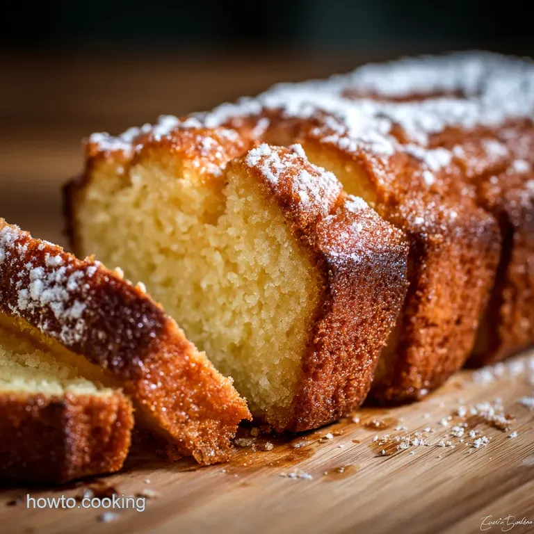 German Butter Pound Cake: Rich Tender Rührkuchen Recipe