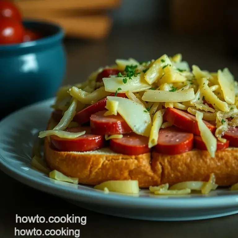 Ultimate Kielbasa and Sauerkraut Sandwiches presentation