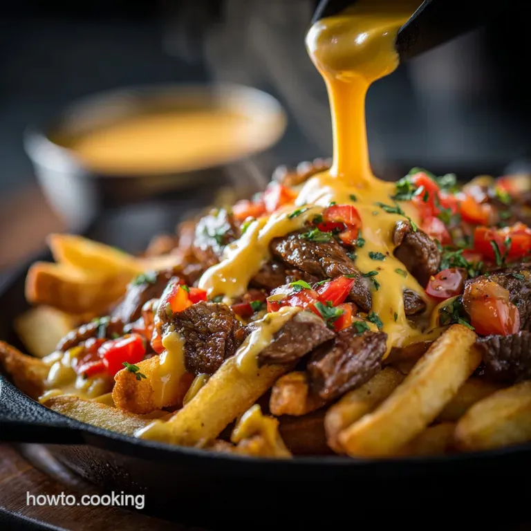 The Ultimate Fully Loaded Steak Fries Perfect for Match Day presentation