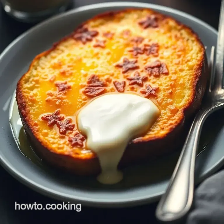 Ultimate Overnight Cr&egrave;me Br&ucirc;l&eacute;e French Toast presentation