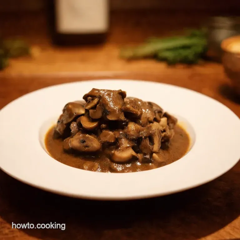 Ultimate Rich Savory Mushroom Gravy presentation