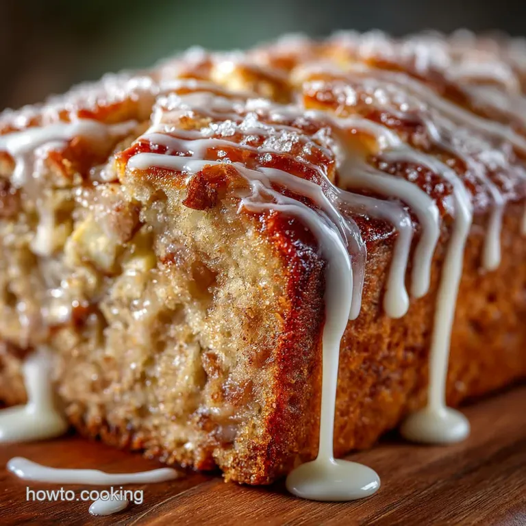 Autumn Comfort Ultimate Spiced Glazed Apple Bread Recipe presentation