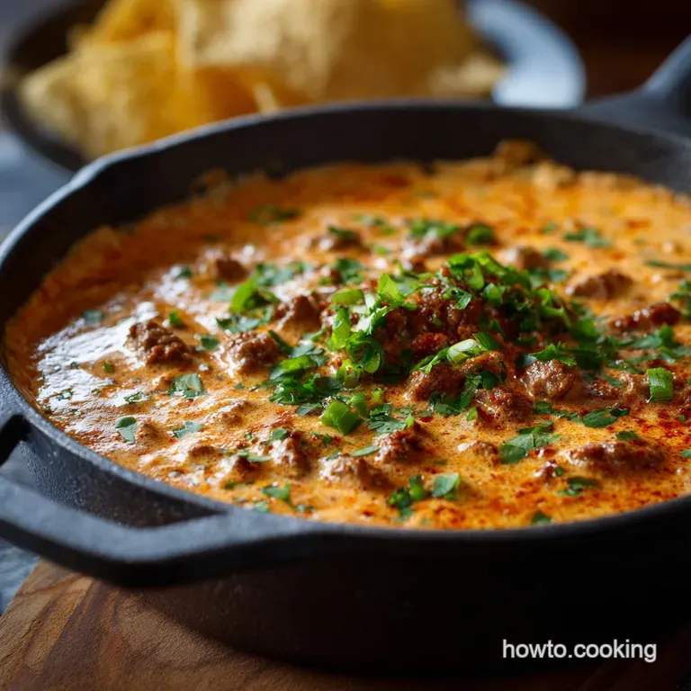 Cowboy Queso: the Ultimate Hearty and Velvety Loaded Dip Recipe presentation