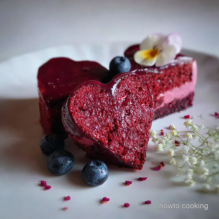 A perfectly plated dessert: pink-frosted cake adorned with sprinkles, hints of steam rise to meet a soft, warm, and lovely...