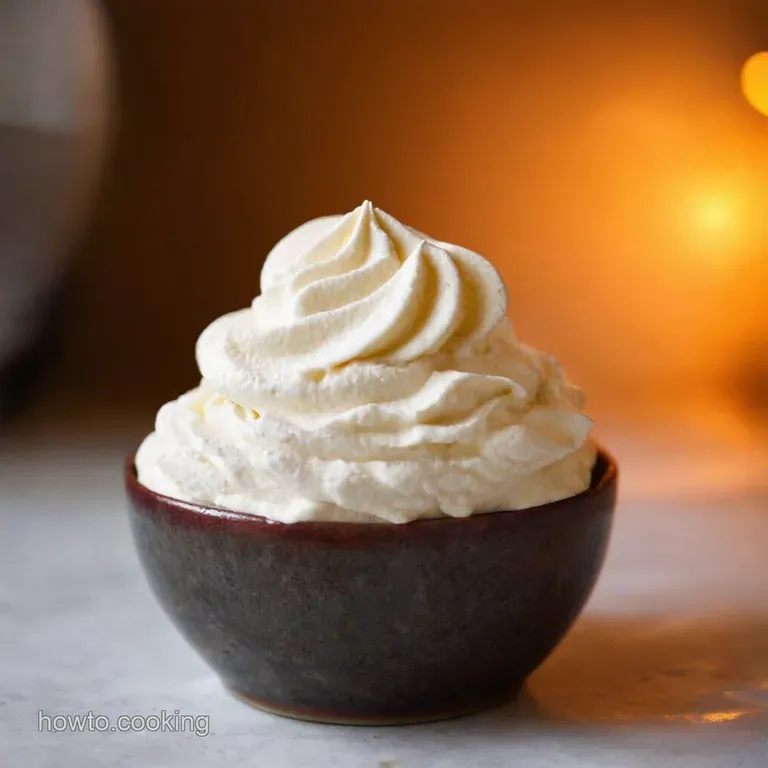 Vanilla Bean Dream Homemade Whipped Cream presentation