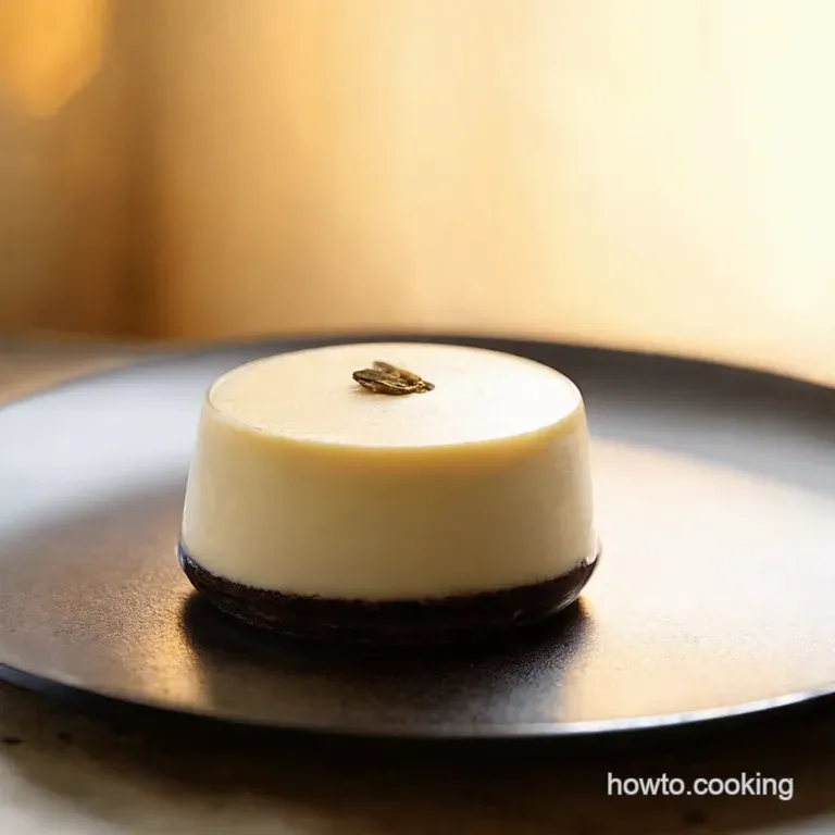 Vanilla Bean Panna Cotta presentation