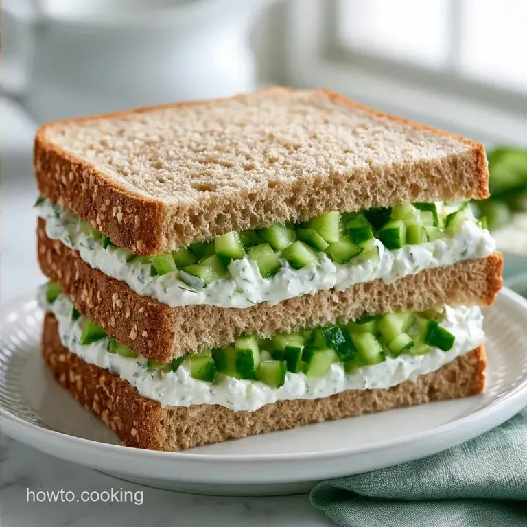 Creamy Veg Cream Cheese Sandwich