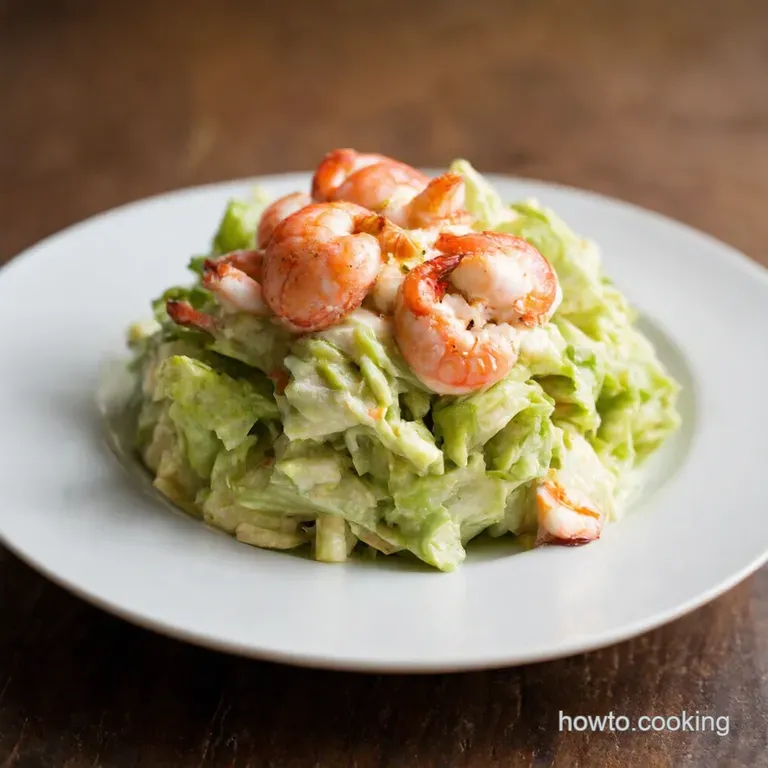 Vegan Kani Salad Crabless Creamy Delight presentation