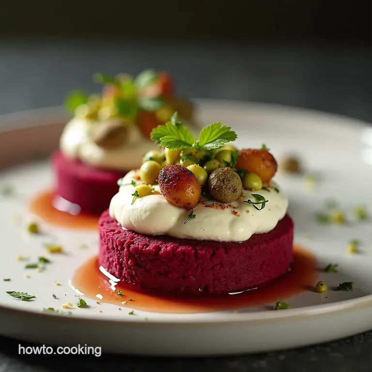 Velvet Feta Cloud with Earthy Jewels Roasted Beet Pistachio Whipped Feta Dip