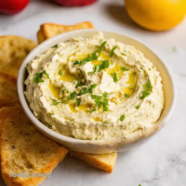 Whipped Feta Dip Grecian Goodness Gone Gourmet presentation